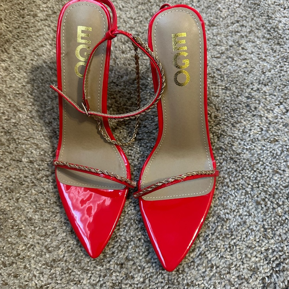 EGO Bold Red Pointed Heels